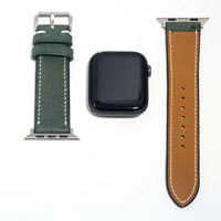 Durable leather watch straps crafted in green Babele leather, featuring premium craftsmanship for everyday elegance.